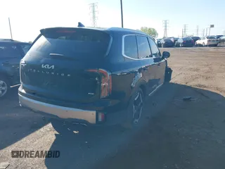 2024 Kia Telluride EX X-Line with VIN 5XYP3DGCXRG505581, listed as a IAAI auction lot 42139087 with 15,454 mi miles and . Bid and sale history available at DreamBid. Image 4.