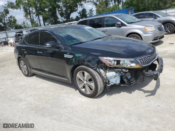 2014 Kia Optima Hybrid EX with VIN KNAGN4AD5E5065426, listed as a Copart auction lot 54259535 with 123,150 mi miles and Salvage Title. Bid and sale history available at carsss.com. Image 4.