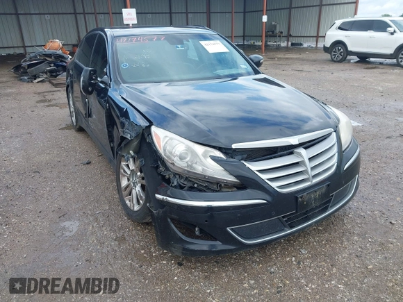2013 Hyundai Genesis 3.8L z VIN KMHGC4DD9DU253791, wystawiony jako IAAI lot #42174577 z przebiegiem 162 259 mil mil oraz . Historia ofert i sprzedaży dostępna na DreamBid. Obrazek 1.