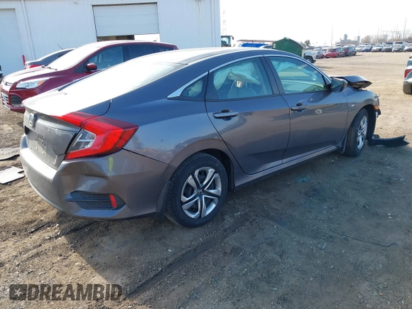 2016 Honda Civic Sedan LX with VIN 19XFC2F59GE002489, listed as a IAAI auction lot 41797162 with 34,284 mi miles. Bid and sale history available at carsss.com. Image 4.