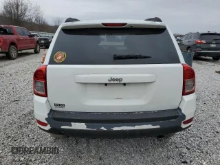 2012 Jeep Compass Sport with VIN 1C4NJCBA7CD553817, listed as a Copart auction lot 45343355 with 134,062 mi miles and Clean Title. Bid and sale history available at carsss.com. Image 6.