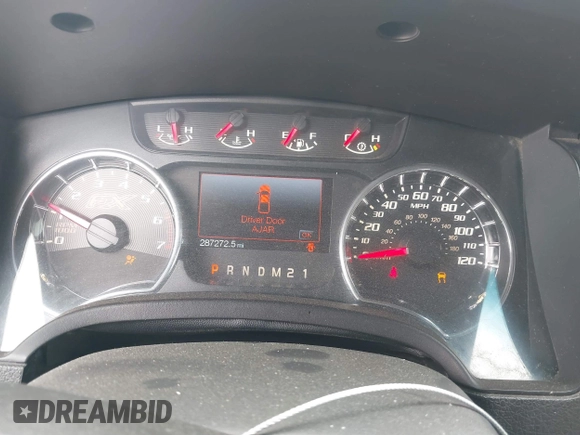 2013 Ford F-150 XL with VIN 1FTFW1ET8DKF52650, listed as a IAAI auction lot 41896959 with 287,272 mi miles. Bid and sale history available at carsss.com. Image 7.