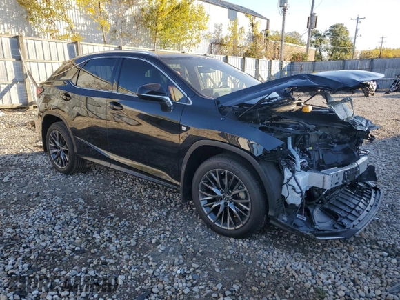 2022 Lexus RX 350 F Sport z VIN 2T2SZMDA3NC368626, wystawiony jako Copart lot #76358904 z przebiegiem Nie podano mil oraz Szkoda całkowita • Salvage title. Historia ofert i sprzedaży dostępna na DreamBid. Obrazek 4.