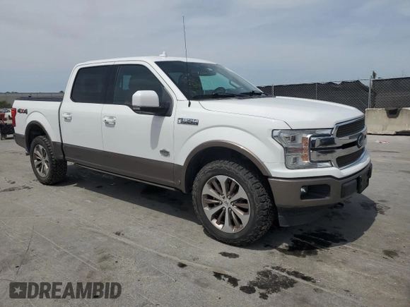 2019 Ford F-150 XL with VIN 1FTEW1E51KFB58751, listed as a Copart auction lot 50058755 with 102,411 mi miles and Salvage Title. Bid and sale history available at carsss.com. Image 4.