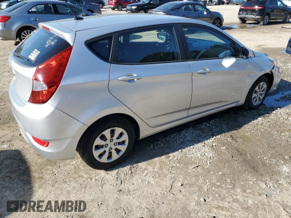 2017 Hyundai Accent SE with VIN KMHCT5AE6HU313159, listed as a Copart auction lot 52387905 with 108,036 mi miles and Salvage Title. Bid and sale history available at DreamBid. Image 3.