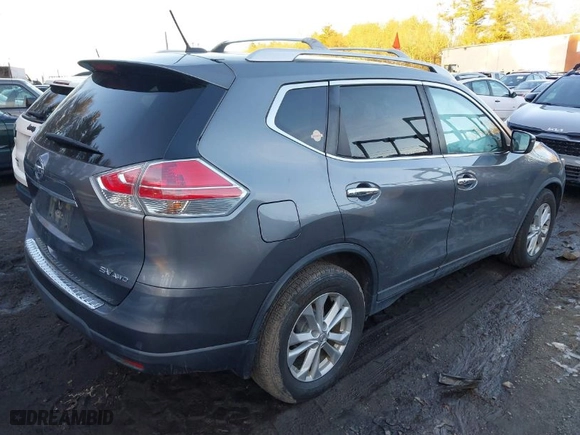 2016 Nissan Rogue SV with VIN KNMAT2MV4GP698255, listed as a IAAI auction lot 41455692 with 125,291 mi miles. Bid and sale history available at carsss.com. Image 4.