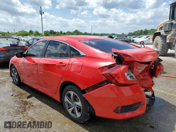 2019 Honda Civic LX with VIN 2HGFC2F65KH578149, listed as a Copart auction lot 52990095 with 63,253 mi miles and Salvage Title. Bid and sale history available at DreamBid. Image 2.