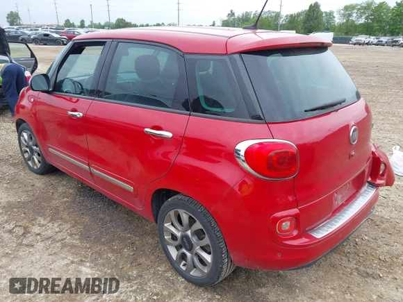 2014 FIAT 500L Lounge z VIN ZFBCFACH5EZ009320, wystawiony jako IAAI lot #42340573 z przebiegiem 147 946 mil mil oraz . Historia ofert i sprzedaży dostępna na DreamBid. Obrazek 3.