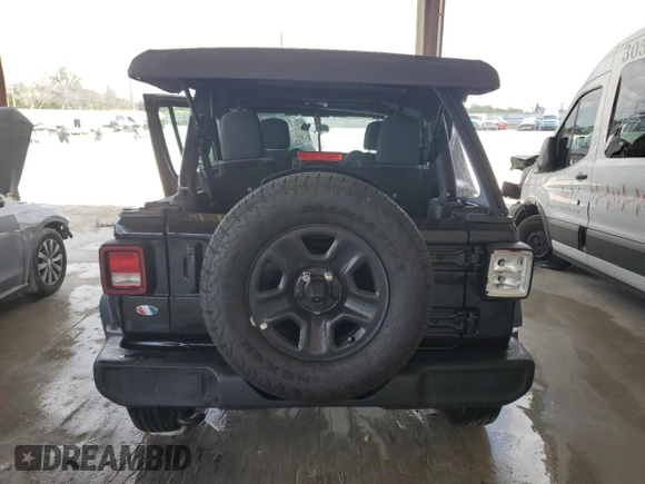 2025 Jeep Wrangler Sport S with VIN 1C4PJXDN3SW520493, listed as a Copart auction lot 55454235 with 6,064 mi miles and Non repairable. Bid and sale history available at DreamBid. Image 6.