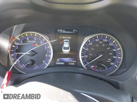 2017 Infiniti Q50 Signature Edition with VIN JN1EV7AP7HM742236, listed as a IAAI auction lot 41662043 with 114,312 mi miles and . Bid and sale history available at DreamBid. Image 7.