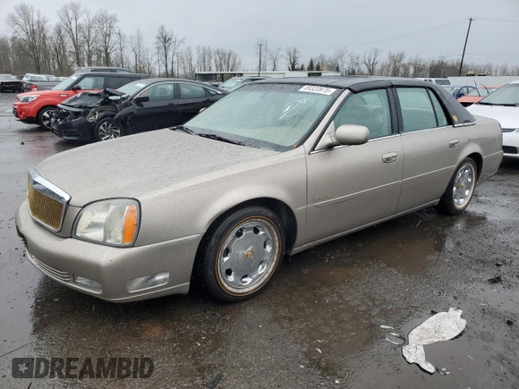 2004 Cadillac DeVille DTS z VIN 1G6KF57944U117834, wystawiony jako Copart lot #89320975 z przebiegiem 149 820 mil mil oraz Szkody całkowita. Historia ofert i sprzedaży dostępna na DreamBid. Obrazek 1.