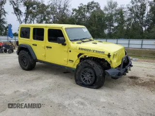 2022 Jeep Wrangler Unlimited High Tide with VIN 1C4HJXDG8NW242586, listed as a Copart auction lot 42751785 with 11,476 mi miles and Non Repairable. Bid and sale history available at DreamBid. Image 4.