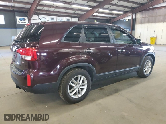 2014 Kia Sorento LX with VIN 5XYKTCA65EG502041, listed as a Copart auction lot 55487085 with 146,182 mi miles and Clean Title. Bid and sale history available at carsss.com. Image 3.