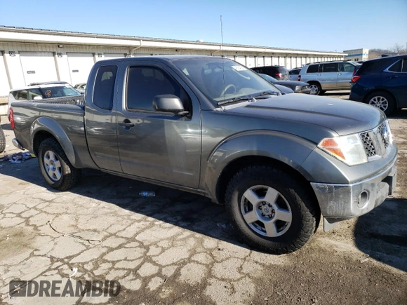 2007 Nissan Frontier SE with VIN 1N6AD06U57C420815, listed as a Copart auction lot 42594925 with 256,851 mi miles and Salvage title. Bid and sale history available at DreamBid. Image 4.