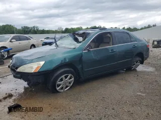 2003 Honda Accord EX z VIN 1HGCM66543A018895, wystawiony jako Copart lot #56197915 z przebiegiem Nie podano mil oraz Nie do naprawy • Non repairable. Historia ofert i sprzedaży dostępna na DreamBid. Obrazek 1.