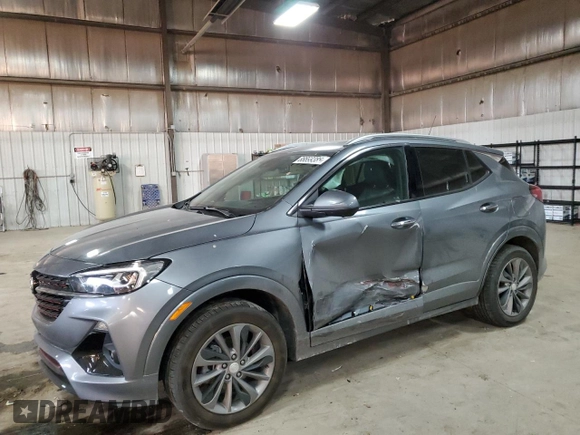 2022 Buick Encore GX Essence with VIN KL4MMGSLXNB018646, listed as a Copart auction lot 88899385 with 15,757 mi miles and Salvage title. Bid and sale history available at DreamBid. Image 1.