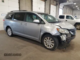 2012 Toyota Sienna XLE with VIN 5TDDK3DC2CS031088, listed as a Copart auction lot 60642845 with 186,586 mi miles and Salvage title. Bid and sale history available at DreamBid. Image 4.