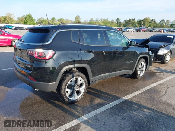 2019 Jeep Compass Limited with VIN 3C4NJDCB7KT622852, listed as a IAAI auction lot 42200945 with 53,746 mi miles and . Bid and sale history available at DreamBid. Image 4.