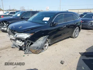 2014 Acura MDX with VIN 5FRYD3H28EB004674, listed as a IAAI auction lot 41564414 with 186,220 mi miles. Bid and sale history available at carsss.com. Image 2.