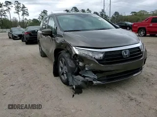 2021 Honda Odyssey EX with VIN 5FNRL6H54MB026366, listed as a Copart auction lot 49229375 with 81,248 mi miles and Salvage Title. Bid and sale history available at DreamBid. Image 11.