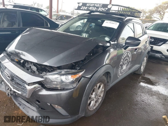 2019 Mazda CX-3 Sport with VIN JM1DKDB75K1454254, listed as a IAAI auction lot 41792073 with 143,021 mi miles. Bid and sale history available at carsss.com. Image 18.
