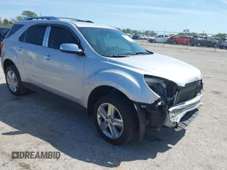 2014 Chevrolet Equinox LTZ with VIN 2GNALDEK7E6247275, listed as a IAAI auction lot 41808207 with 136,706 mi miles. Bid and sale history available at carsss.com. Image 1.