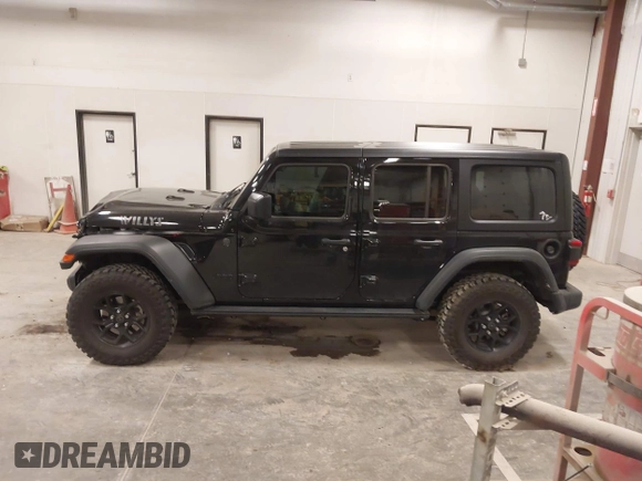 2024 Jeep Wrangler Sport S with VIN 1C4PJXDG4RW218996, listed as a IAAI auction lot 42088856 with 10,717 mi miles and . Bid and sale history available at DreamBid. Image 14.