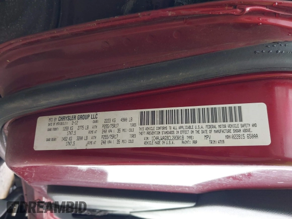 2012 Jeep Wrangler Sport with VIN 1C4AJWAG9CL203018, listed as a IAAI auction lot 42377899 with Not provided miles and . Bid and sale history available at DreamBid. Image 9.