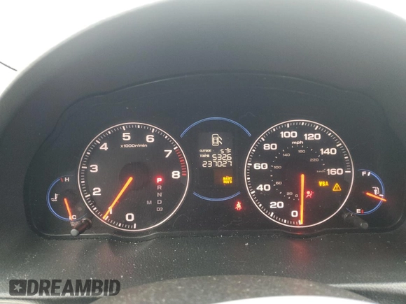 2005 Acura TSX with VIN JH4CL96845C009522, listed as a Copart auction lot 51146275 with 237,027 mi miles and Salvage Title. Bid and sale history available at DreamBid. Image 9.
