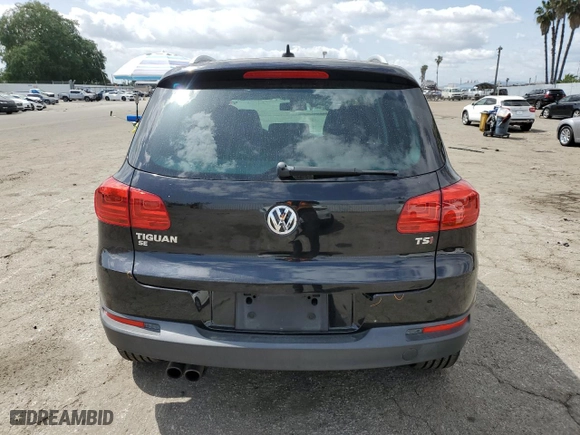2016 Volkswagen Tiguan S with VIN WVGAV7AX7GW553810, listed as a Copart auction lot 50841015 with 47,760 mi miles and Salvage Title. Bid and sale history available at carsss.com. Image 6.