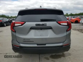2024 GMC Terrain SLE with VIN 3GKALMEGXRL157645, listed as a Copart auction lot 55771085 with 24,016 mi miles and Salvage title. Bid and sale history available at DreamBid. Image 6.