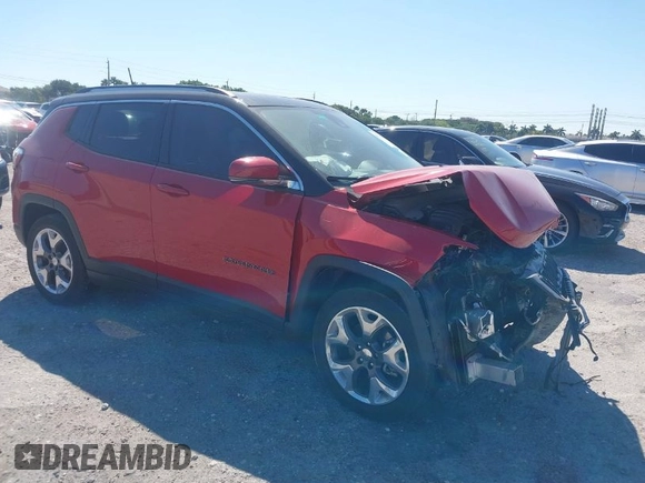 2021 Jeep Compass Limited with VIN 3C4NJCCB0MT577265, listed as a IAAI auction lot 41767947 with 32,304 mi miles. Bid and sale history available at carsss.com. Image 1.