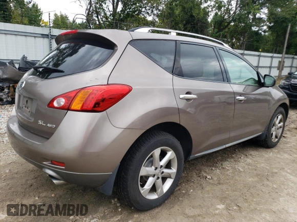 2009 Nissan Murano LE with VIN JN8AZ18W79W207069, listed as a Copart auction lot 72418844 with 188,117 mi miles and Clean Title. Bid and sale history available at carsss.com. Image 3.