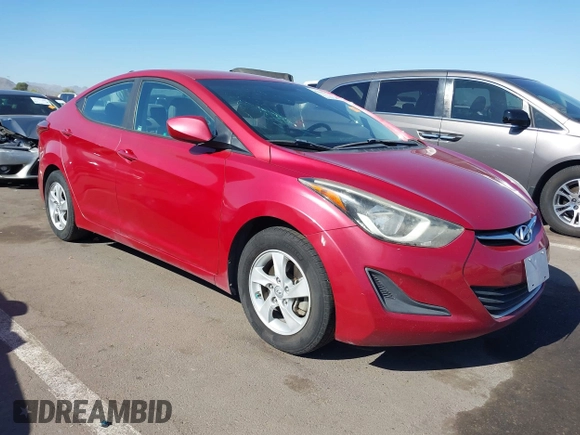 2014 Hyundai Elantra SE z VIN KMHDH4AE3EU215699, wystawiony jako IAAI lot #42096176 z przebiegiem 82 209 mil mil oraz . Historia ofert i sprzedaży dostępna na DreamBid. Obrazek 1.