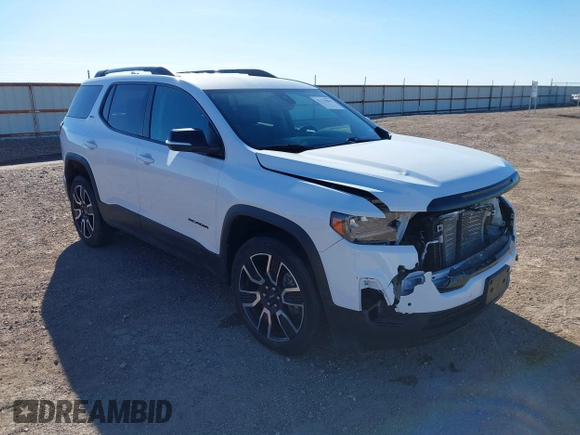 2021 GMC Acadia SLT with VIN 1GKKNMLS8MZ120245, listed as a IAAI auction lot 41170043 with 83,890 mi miles. Bid and sale history available at carsss.com. Image 1.