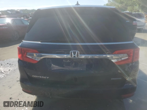 2019 Honda Odyssey Touring with VIN 5FNRL6H80KB100678, listed as a Copart auction lot 58155715 with Not provided miles and Salvage title. Bid and sale history available at DreamBid. Image 6.