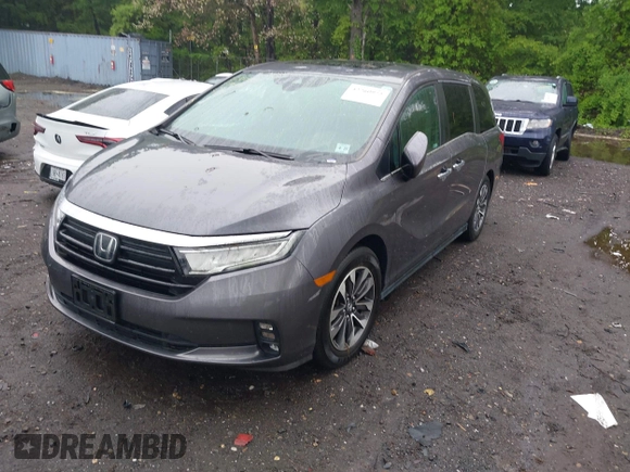 2022 Honda Odyssey EX-L z VIN 5FNRL6H77NB018068, wystawiony jako IAAI lot #42260972 z przebiegiem 37 990 mil mil oraz . Historia ofert i sprzedaży dostępna na DreamBid. Obrazek 18.