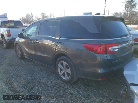 2019 Honda Odyssey EX with VIN 5FNRL6H50KB097321, listed as a IAAI auction lot 40964249 with 163,922 mi miles and . Bid and sale history available at DreamBid. Image 3.