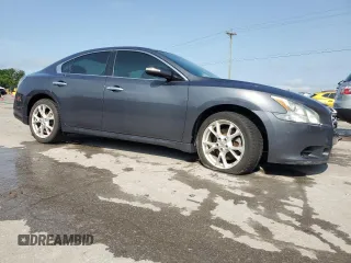 2012 Nissan Maxima S with VIN 1N4AA5APXCC858742, listed as a Copart auction lot 60454885 with 131,611 mi miles and Salvage title. Bid and sale history available at DreamBid. Image 4.