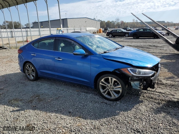 2017 Hyundai Elantra Value Edition with VIN KMHD84LF3HU143459, listed as a Copart auction lot 77525414 with NaN miles. Bid and sale history available at carsss.com. Image 4.
