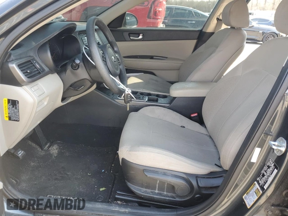 2016 Kia Optima LX with VIN 5XXGT4L39GG020694, listed as a Copart auction lot 47750655 with 120,698 mi miles and Salvage Title. Bid and sale history available at carsss.com. Image 7.