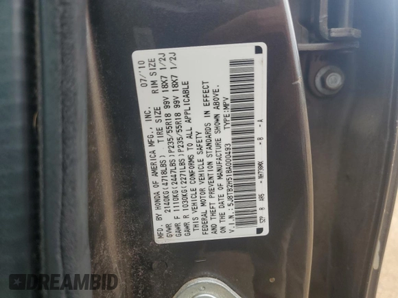 2011 Acura RDX Technology with VIN 5J8TB2H51BA000493, listed as a Copart auction lot 51692915 with 107,988 mi miles and Clean title. Bid and sale history available at DreamBid. Image 13.