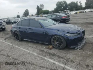 2022 BMW M3 Competition xDrive with VIN WBS43AY00NFM14007, listed as a Copart auction lot 62390405 with 20,668 mi miles and Salvage title. Bid and sale history available at DreamBid. Image 4.