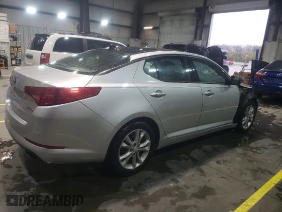 2013 Kia Optima EX with VIN 5XXGN4A78DG147867, listed as a Copart auction lot 50810815 with 215,751 mi miles and Salvage Title. Bid and sale history available at carsss.com. Image 3.
