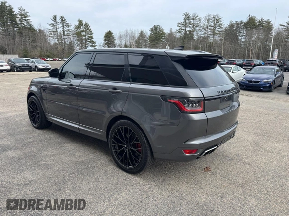 2018 Land Rover Range Rover Sport SVR with VIN SALWZ2SE3JA181653, listed as a Copart auction lot 50033545 with 84,325 mi miles and Clean Title. Bid and sale history available at carsss.com. Image 3.