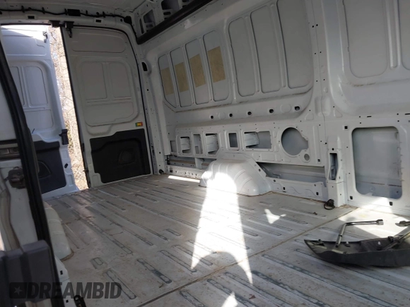 2023 Ford Transit Cargo with VIN 1FTBR3U88PKB01785, listed as a IAAI auction lot 41681093 with 47,672 mi miles and . Bid and sale history available at DreamBid. Image 8.