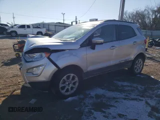 2020 Ford EcoSport SE z VIN MAJ6S3GL8LC393325, wystawiony jako Copart lot #87721655 z przebiegiem 34 177 mil mil oraz Szkody całkowita. Historia ofert i sprzedaży dostępna na DreamBid. Obrazek 1.