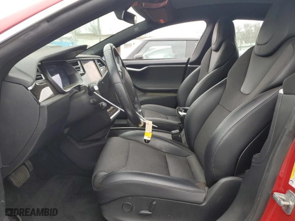 2018 Tesla Model S 75D with VIN 5YJSA1E27JF243863, listed as a Copart auction lot 88015365 with 46,205 mi miles and Salvage Title. Bid and sale history available at carsss.com. Image 7.