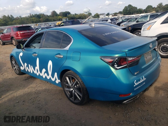 2020 Lexus GS with VIN JTHEZ1BL9LA019572, listed as a Copart auction lot 71178534 with 0 mi miles and Salvage Title. Bid and sale history available at carsss.com. Image 2.