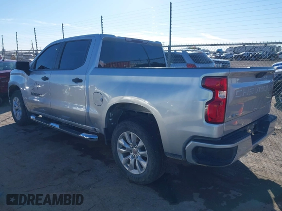 2020 Chevrolet Silverado 1500 Custom with VIN 3GCPWBEH2LG182016, listed as a IAAI auction lot 41364095 with 132,486 mi miles. Bid and sale history available at carsss.com. Image 3.